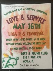 Love and Service Saturday May 16th
