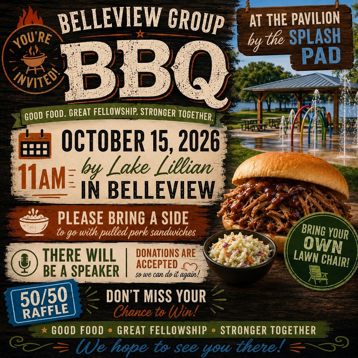 Belleview Group BBQ October 15th